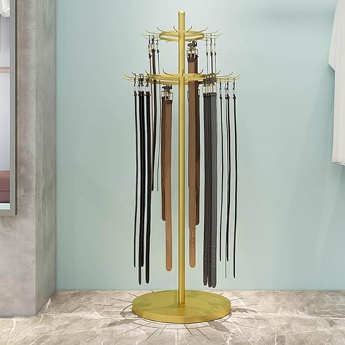 Support de ceinture sur pied et porte-écharpes multifonctionnel en métal