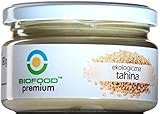 vegan, original Abfüllung BIOFOOD Tahina - Tahini - Sesampaste aus ökologischem Anbau, 180 g Schraubglas