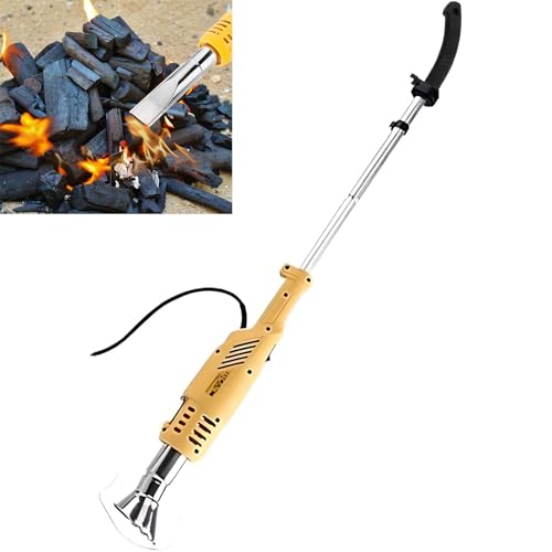 CDULOKLB Bruciatore Elettrico Termico per Erbacce da 2000 W, diserbante ad Aria Calda 3 in 1, Strumento per la rimozione dell'erba da Giardino Fino a 650 °C, diserbante Portatile a Fiamma con Cavo da