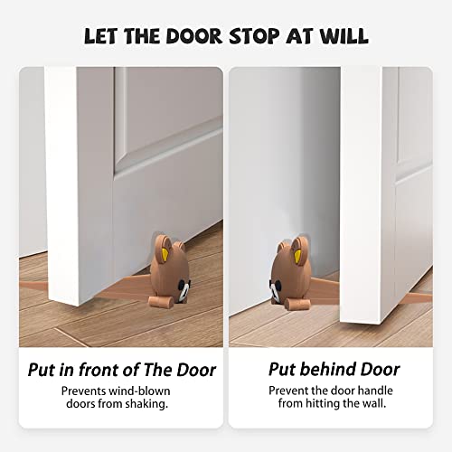 Creative Cartoon Doorstop, Animal Doorstop, Cute Doorstop, Entrance Fixed Insert Cute Style Animal Door Wedge For Home And Office (Brown Bear) #TOP3