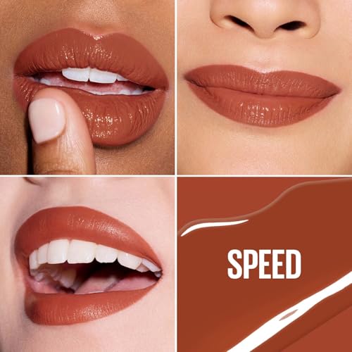 Image of Maybelline Super Stay Vinyl Ink High Shine Racing Liquid Lipstick, Speed | 4.2ml