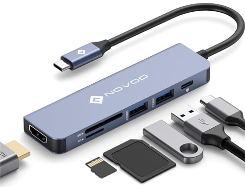 Adaptateur USB-C polyvalent pour télétravail efficace sur Chromebook Pixel et Huawei Matebook