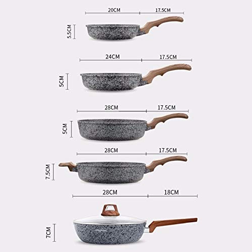 Wok antiadhésif épais 28cm compatible induction et gaz sans attacher