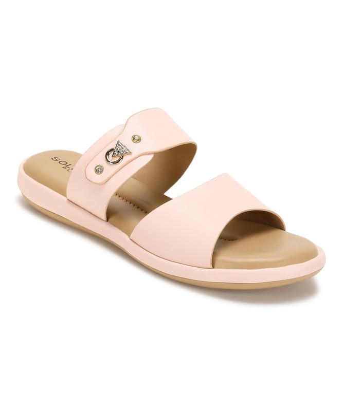 PARAGON RK6026L Womens Pink Sandals | Stylish Slip on Flat Sandals with Cushioned Soles | Comfortable Everyday Sandals for Outdoor Use (B0CJM4PZPJ) Amazon Price History, Amazon Price Tracker