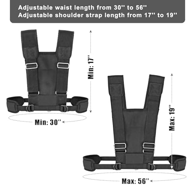 Dolibest Sled Harness for Fitness Resistance, sled Pull Harness, Adjustable Durable and Comfortable for Resistance Training