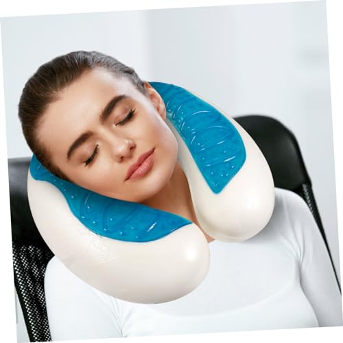 Almohada cervical de gel en U para viaje miniatura 5