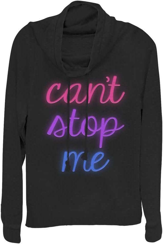 LOST GODS Junior's Fourth of July USA Napping Team Cowl Neck Sweatshirt