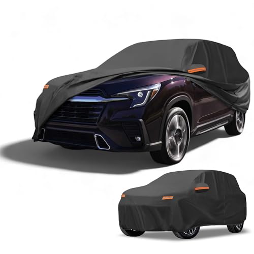 Housse Voiture Subaru Ascent - Bâche Étanche Noire 190T
