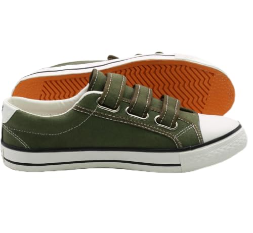 Image of Men Canvas Running Walking Casual Hook and Loop Tape Sneakers Shoes