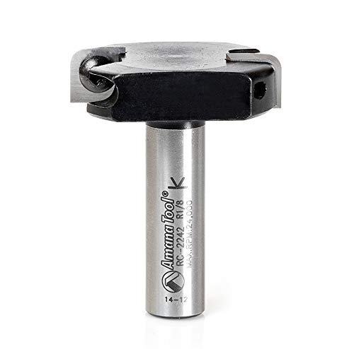 Fraise carbure Amana Tool coupe nette en V 1-3/4 queue 1/2 pour chanfrein