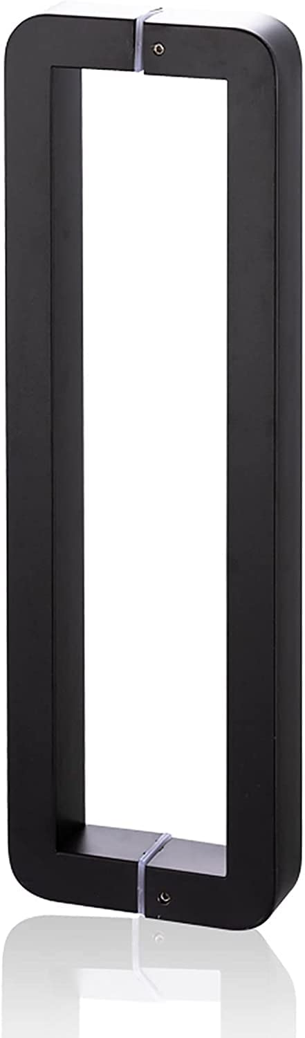 MXXQRHF Stainless Steel Sliding Barn Door Handle - Push-Pull Door Handle for Shower, Commercial Bars, Garage, Office Entry, Double Sided Design (Color: Black)