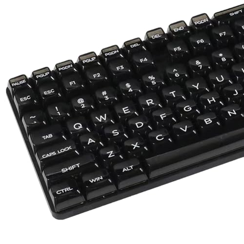 AMISENK 132Keys - Teclado translúcido retroiluminado de policarbonato con altura CBSA para teclados mecánicos de gamers, perfil CBSA