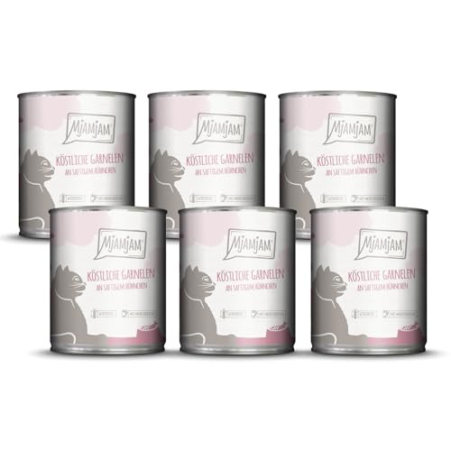 Produktbild von MjAMjAM Katzen Nassfutter köstliche Garnelen an saftigem Hühnchen - 6 x 800 g
