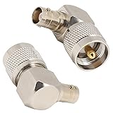 Cryfokt UHF-Stecker PL-259 auf BNC-Buchse, Langlebiger Konverter für Koaxialkabel-Antennenanwendungen, 2 Stück für HF-Geräte