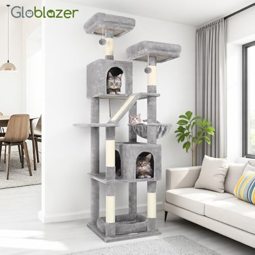Globlazer F74D Pro Max Cat Tree for Large Cats 20+ lbs, 74in Tall Tower by Globlazer - Used condition - Image 7