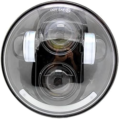 Phare de moto personnalisé avec technologie LED et design universel rétro
