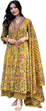 Suppar Sleave Women's Rayon Viscose Anarkali Printed Kurta Set With Dupatta (Mohini)