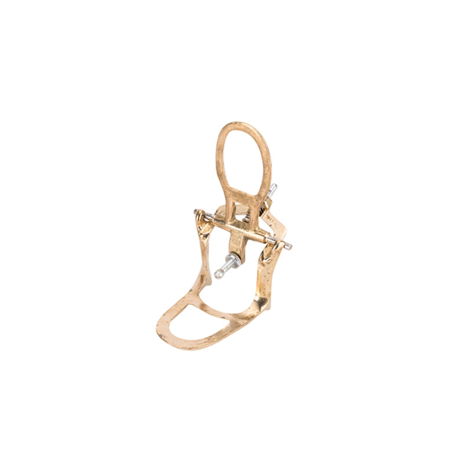 Articolatore per Laboratorio odontotecnico, articolatore per Protesi Rivestito in Ottone Regolabile Strumenti per Laboratori dentali,Ottone,10cm