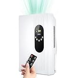 Rofawee 2-in-1 Dehumidifier and Air Purifier with Drain Hose Remote Control LCD Touchscreen Humidi Setting 77oz Dehumidifier with Auto ON/Off 24H Timing for 300 sq.ft Basement Bedroom Bathro