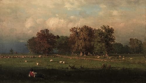 Tableau Durham Connecticut par George Inness impression d'art sur toile 60x90cm