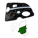 Window Regulator Rear Driver Left Side for RAM 1500 (Classic) 2009-2022 DS Quad Cab Door Plate Panel Module, OE 68045171AC 68045171AA 68045171AB