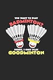 Badminton Goodminton: 6x9 Badminton | lined | ruled paper | notebook | notes