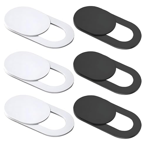 GHPKOTW 6 Cubierta Protectora Cámara Web, Protección Anti-Hacker, Cubierta Deslizante Ultra Fina para Ordenadores, Tablets y Móviles, Cámara Web Cover, Tapa Cámara, Privacy Protection Cover