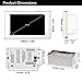 HELMER WiFi Amplifier in Wall, Android Stereo Audio System with 5 Inches Touch Screen Video Player, White, BM207A