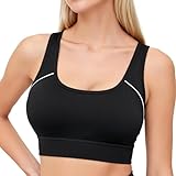 ABOHU Reggiseni Sportivi Senza Ferretto, Reggiseni Sportivi Donna Push Up Comfort con Ganci e Passanti, Reggiseno Sport Privo di Cuciture a Fili Liberi, per Allenamento Running Boxing L