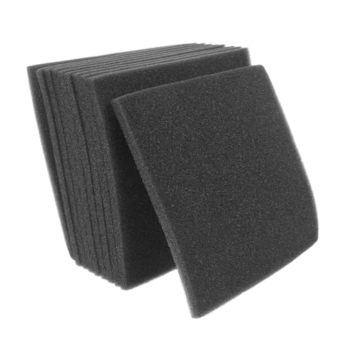 YARNOW 10pcs Sound Dampening Cover for Pump and Home Engines, Black Sponge Noise Reducing Enclosure with Shock Absorbing and Space Saving Features, for Workshop and Balconies Use