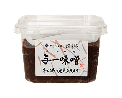 糀屋本店 熟成与一味噌 赤みそ 6か月以上熟成 350g 化学調味料不使用 無漂白 手ごね 長期熟成