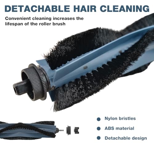 Image of HASTHIP 9Pcs Replacement Parts Compatible with Eufy G50 Hybrid / L60 Hybrid Robot Vacuum Cleaner, Replacement Accessories with 1 Main Roller Brush, 2 Microfiber Mops, 2 Filters, 4 Side Brushes