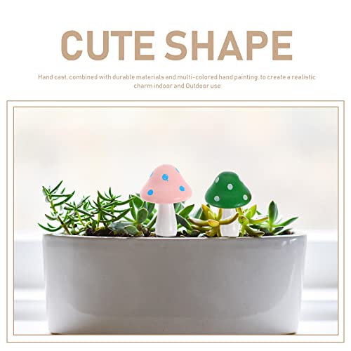 cabilock 30 pcs Simulação Cogumelos Decorações Bonsai Decorações Simulação Cogumelos Adereços