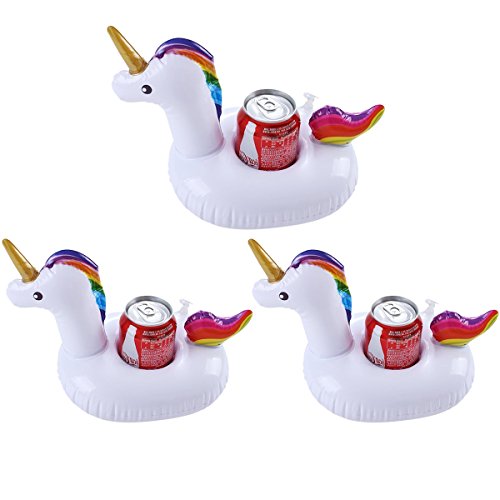 Amusement extérieur de l'eau de Partie de Divertissement de l'eau de 3 Porte-Bouteilles gonflables de Licorne Cover