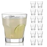 Libbey Gibraltar DuraTuff Double Old Fashioned Glass Set of 12, 12 Oz Durable Restaurant Style Whiskey Glasses, Drinkware Set for Home, Bars, Gifting