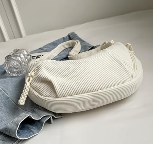 Image of WildHorn Travel Crossbody Crescent Bag for Women | Over-Shoulder Half Moon Sling Purse with Zipper | Unisex Chest Bag & Waist Bag for Daily Travel Use