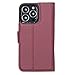 HARDISTON Compatible with iPhone 13 Pro Max Wallet Case, Handmade Genuine Leather, Detachable Magnetic Flip Cover Card Holders, Customizable, Horizontal Kickstand (Burgundy)