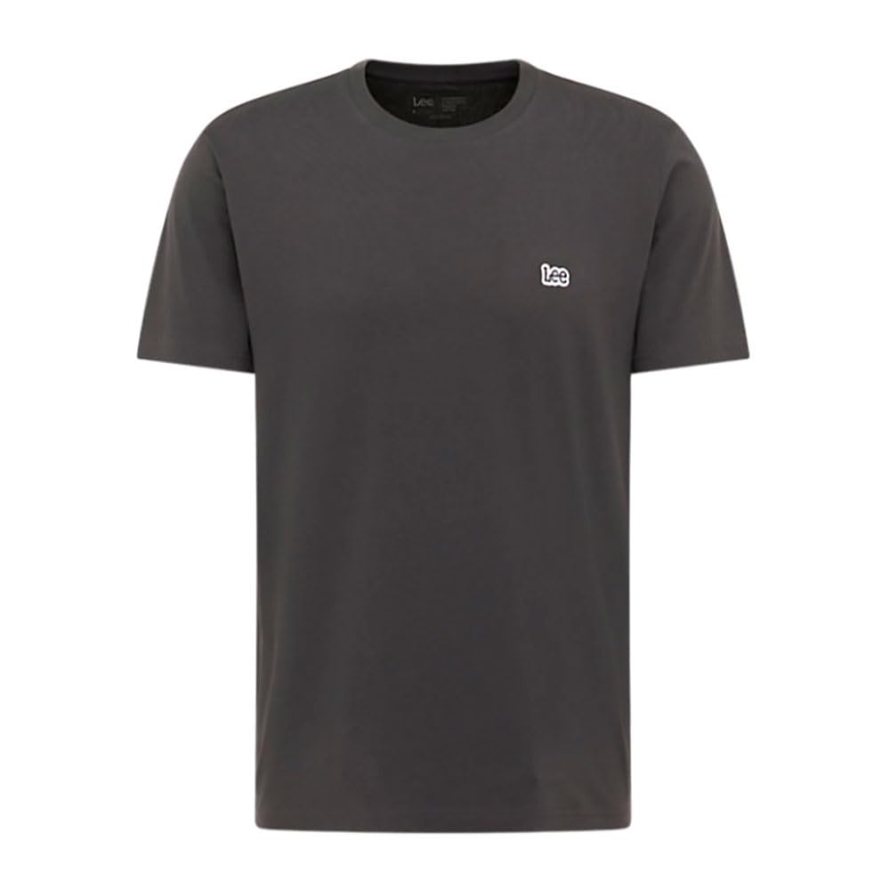 Lee SS Patch Logo tee T-Shirt, Black Washed, XL Men