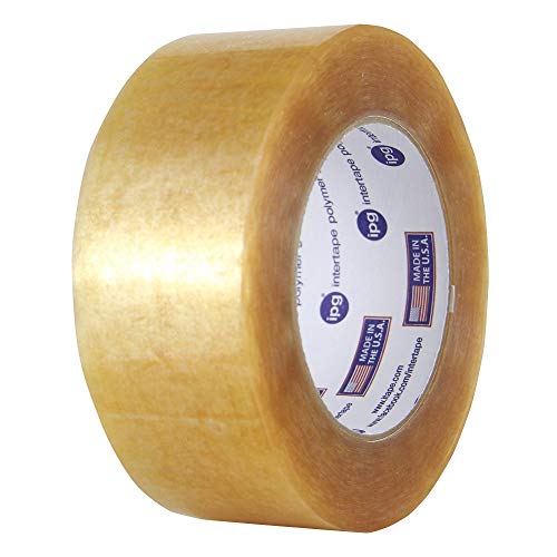 IPG 520 2.8Mil Premium Grade Natural Rubber Carton Sealing Tape, 72mm x 100m, Clear, (24-Pack) by Intertape - Used condition - US$103.24