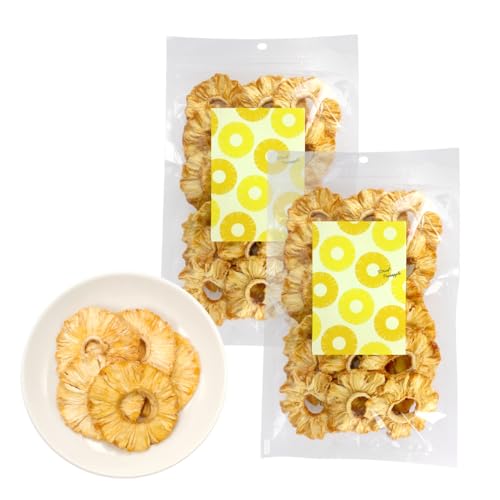 素材そのまま ドライパイナップル 130g 砂糖不使用 無添加 クイーン種 自然の甘味 チャック付き袋 (2袋)