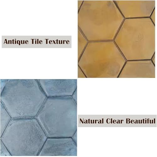 Molde de hormigón texturizado hexagonal para moldes de cemento de terrazas y aceras 4
