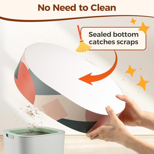 ComSaf Cat Scratcher Bed 17 x 13 in, Oval Cardboard Scratch Pad for Cats | Cat Scratching Board, Corrugated Cardboard, Shallow Bowl Shape, Furniture Protection, Indoor Cat Lounger, Claw Care - Image 6