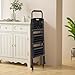 Simple Deluxe 3 Step Ladder, Step Stool Foldable, 800lbs Portable Ladder with Wide Anti-Slip Pedal, Step Stool for Adults, Lightweight Step Ladder for Home Kitchen and Outdoor, Black