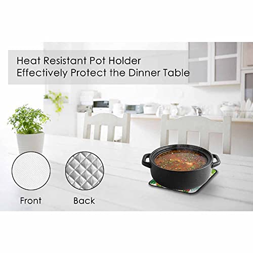 Samgula Tropical Pineapple Oven Mitts And Pot Holders Sets Palm Tree Flower Fruit Heat Resistant 3Pcs For Cooking Baking Bbq #TOP3