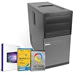 Tower - Minitower PC - Schnittstellen: 1x 3.5 mm Klinke - 8x USB 2.0 - 2x PS/2 - 1x Seriell - 1x Gigabit LAN (RJ-45) - W-LAN & Bluetooth fähig über Mini USB-Sticks - Monitoranschluss: 1x VGA - 1x HDMI