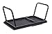 Sofia + Sam Lap Tray with Tablet & Phone Slots - Metal Folding Legs - Lap Desk with Tilting Top - Laptop Stand - Breakfast Serving Bed Tray - Black