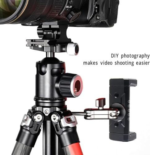 Adaptador de trípode para celular en transmisiones de vlogging y vídeos en directo 5