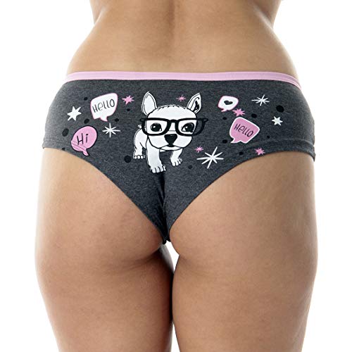 Kit com 5 Calcinhas Sula Algodão Penteado