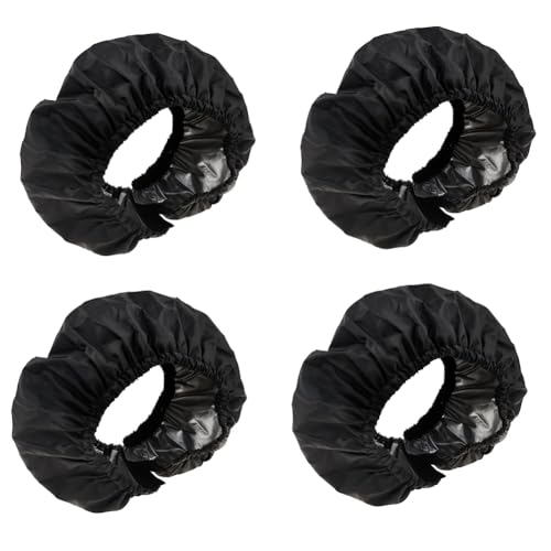 Kqcibz Baby Stroller Wheel Cover Dustproof Wheelchair Tire Protector Infant Pushchair Pram Wheel Anti-Dirty Cover 20CM Durable, Black