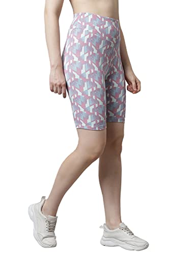 Image of PERFKT-U Women Slim Fit High-Rise Cycling Sports Shorts